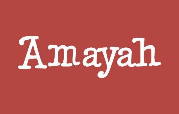 Amayah: A Serif Font That Adds Romance to Campaigns