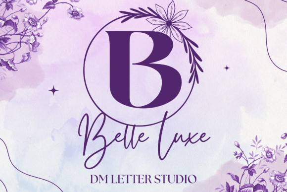 Belle Luxe Monogram: A Serif Font for Editorial Elegance