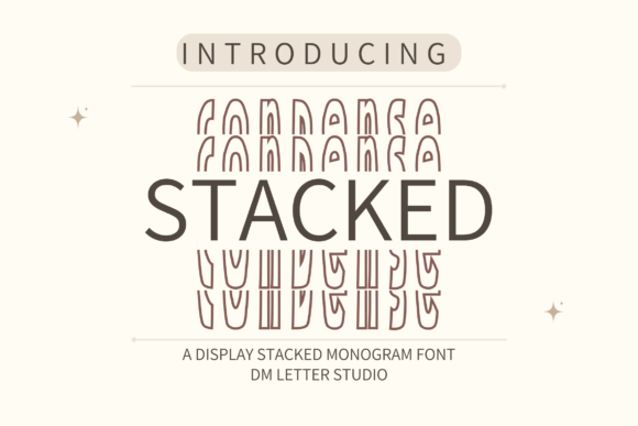 Condense Stacked Monogram: A Font That Elevates Your Brand