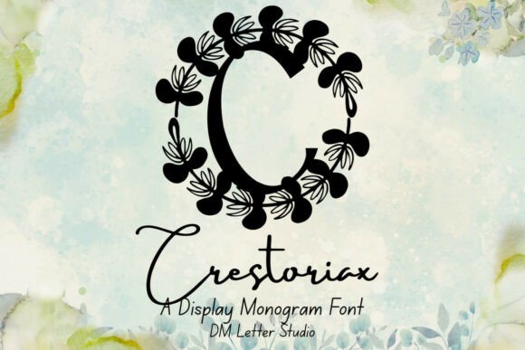Crestoriax Monogram Font for Campaign Design