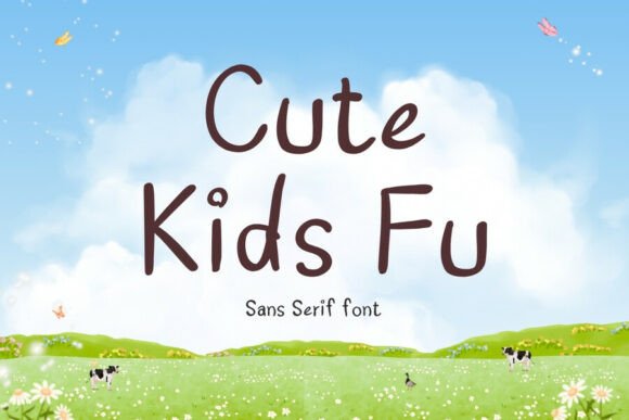 Cute Kids Fu: A Versatile Sans Serif Font for Editorial Design
