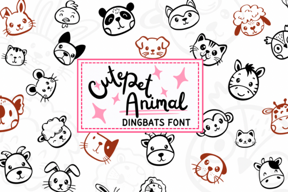 Cute Pet Animal: A Font for Editorial Creativity