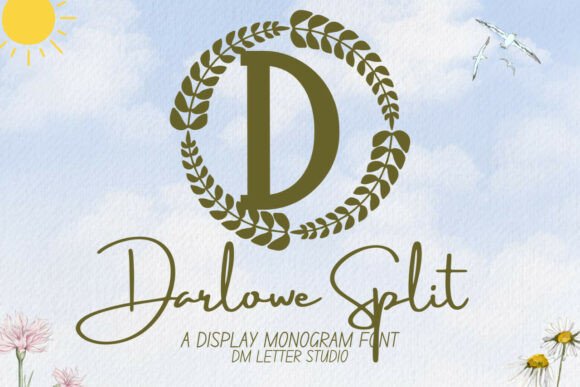 Darlowe Monogram: A Timeless Font for Crafters and Designers