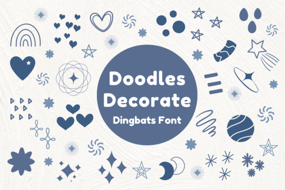 Doodles Decorate: A Festive Font for Creative Branding