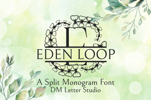 Eden Loop Split Monogram: A Serif Font for Refined Digital Design