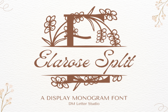 Elarose Split Monogram: A Versatile Font for Business Branding