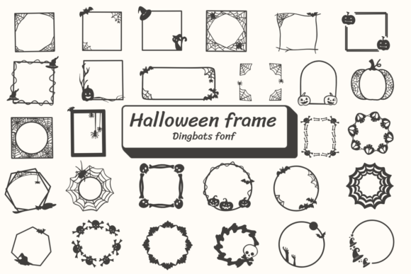 Halloween Frame: A Spooky Font for Creative Crafting