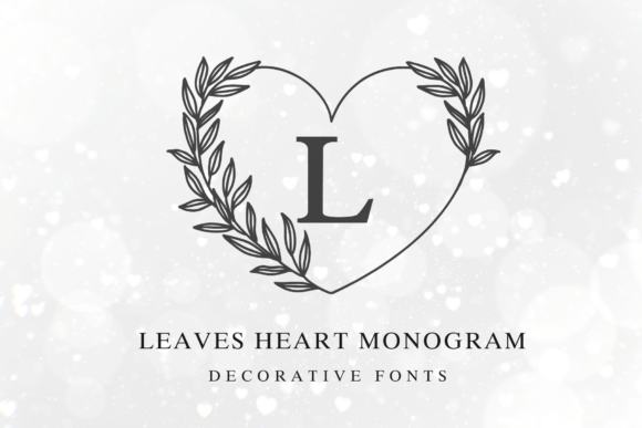 Leaves Heart Monogram