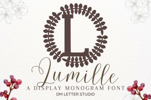 Lumille Monogram: A Font That Speaks in Style