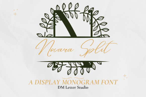 Novara Split Monogram: A Modern Serif Font for Web Design