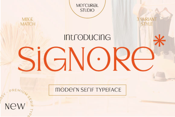 Signore: A Serif Font for Editorial Elegance